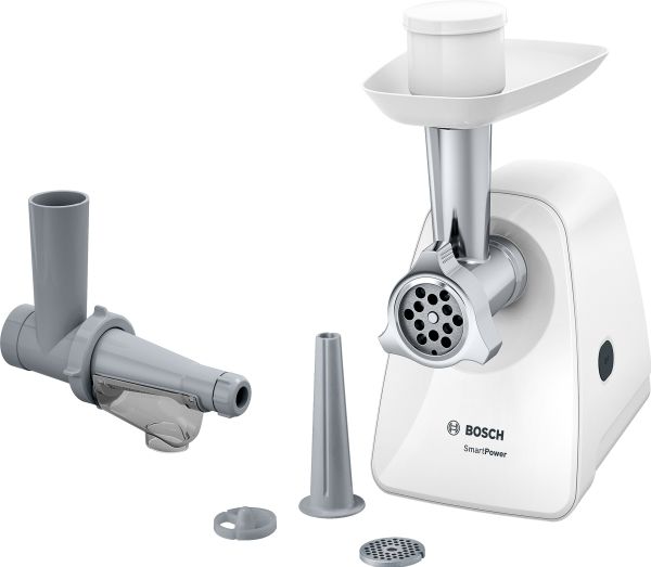 Bosch SmartPower MFW2515W - Kødhakkemaskine - 1.5 kW - hvid