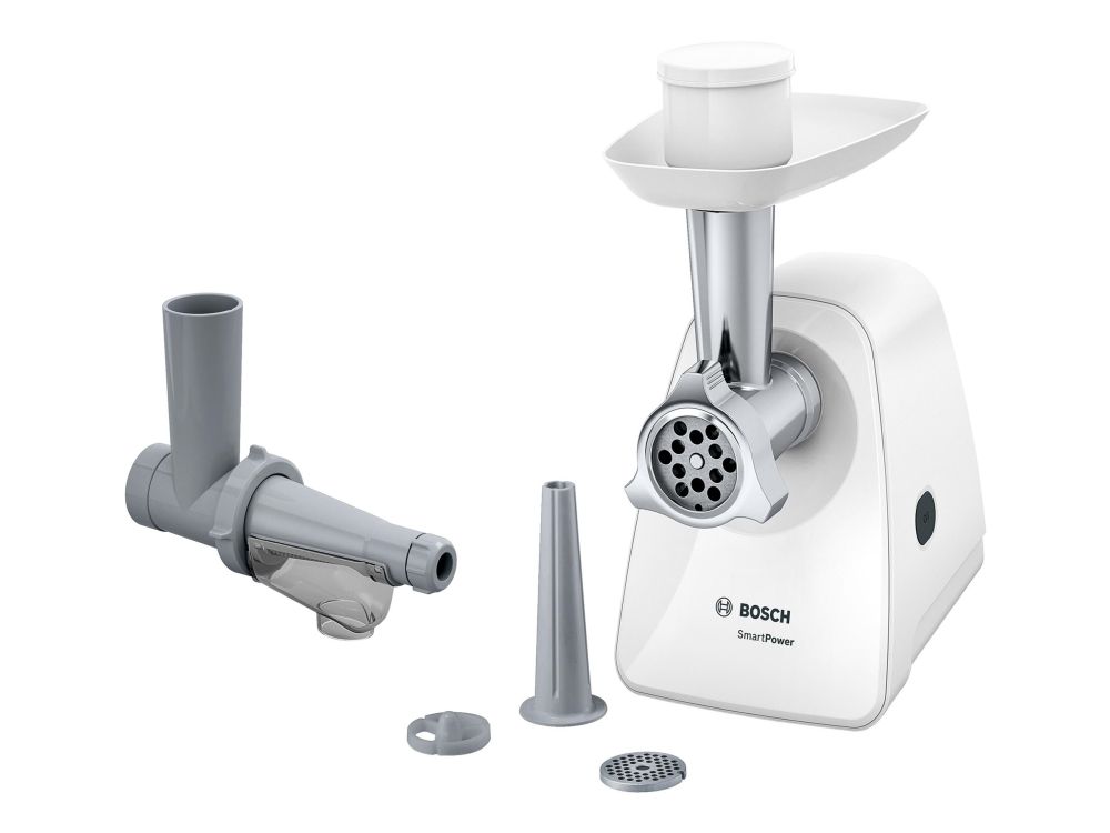 Bosch SmartPower MFW2515W - Kødhakkemaskine - 1.5 kW - hvid