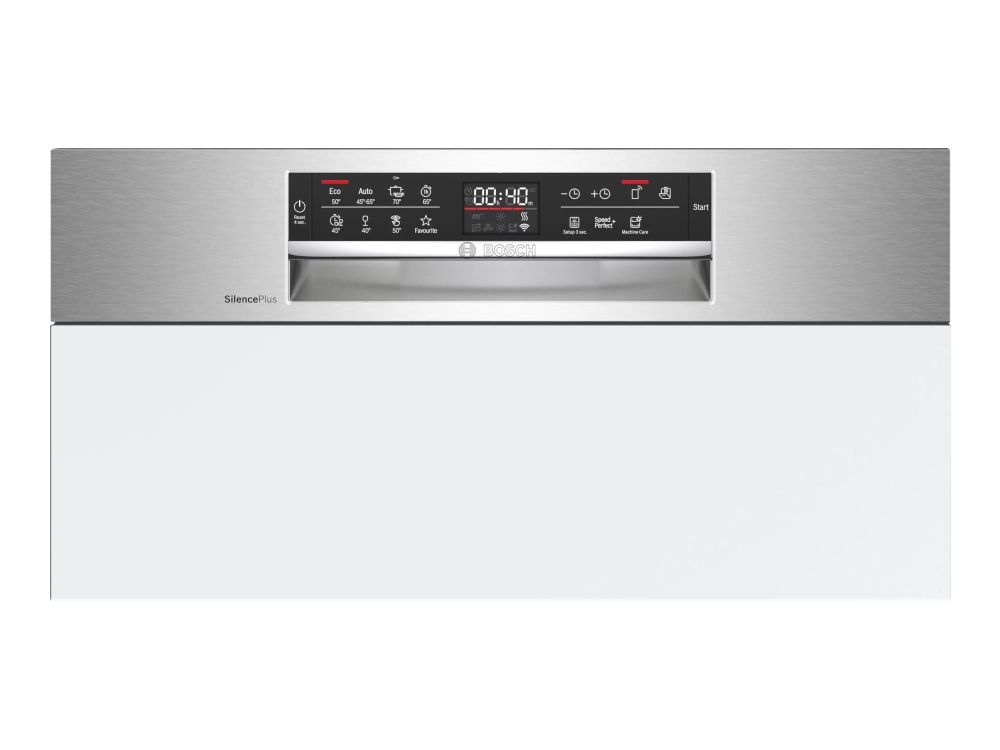 Bosch Serie | 6 SMI6ECS93E - Opvaskemaskine - til indbygning - Wi-Fi - Niche - bredde: 60 cm - dybde: 55 cm - højde: 81.5 cm - metallisk
