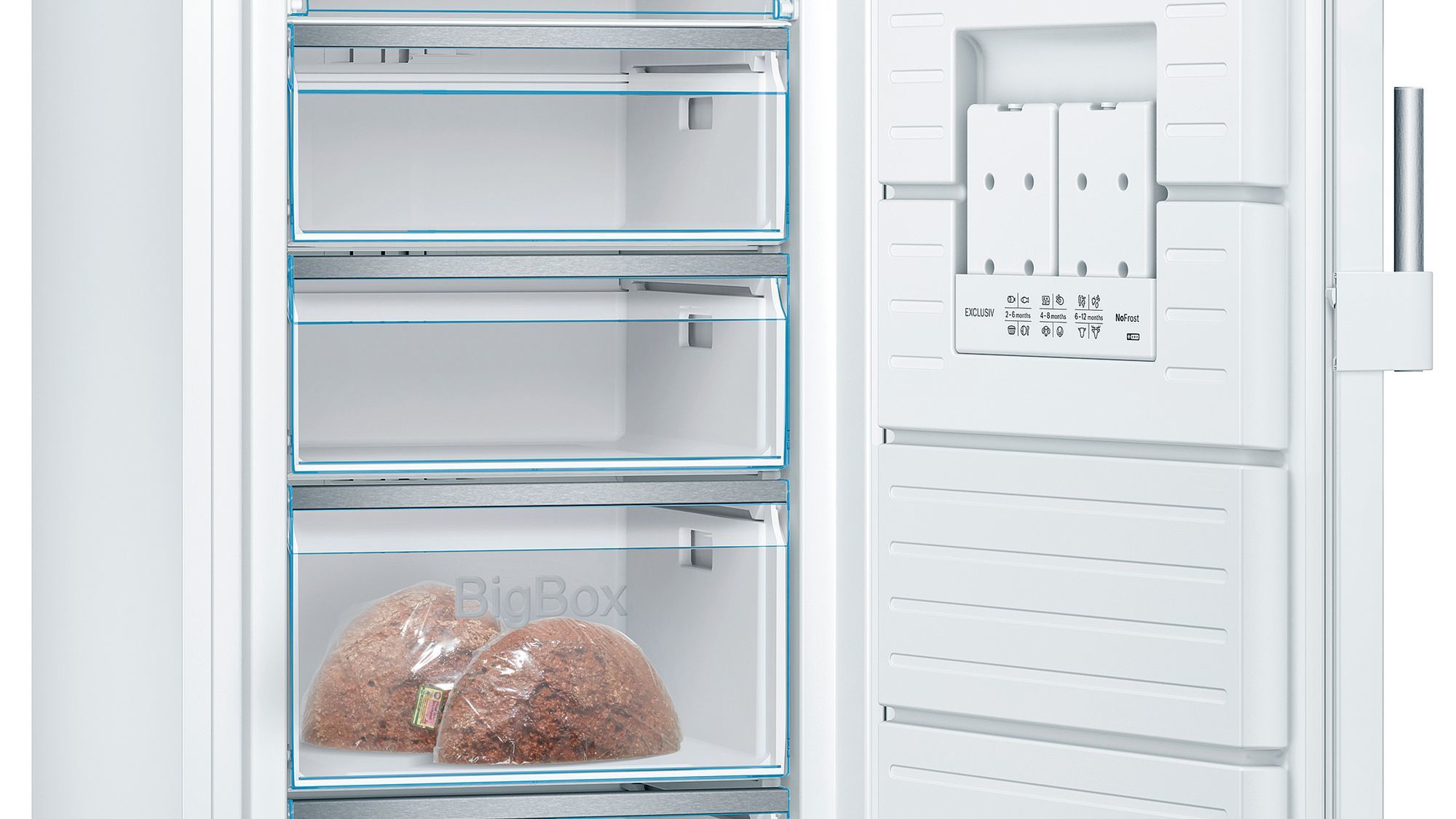 Bosch Serie 6 GSN58EWDV, 366 L, 22 kg/24t, SN-T, Frostfri system, D, Hvid billede 2
