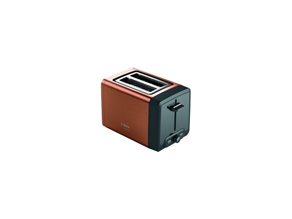 Bosch DesignLine Toaster TAT4P429 Effekt 970 W Antal stikkontakter 2 Husmateriale Rustfrit stål Kobber/jern billede 2