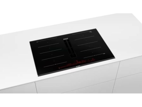 PXX875D67E - Serie | 8 - Induktion kogeplade med emhætte - 80 cm - Flexzoner - Automatisk justering af sugestyrke - HomeConnect - 42 db - 622 m3/h (max) billede 4