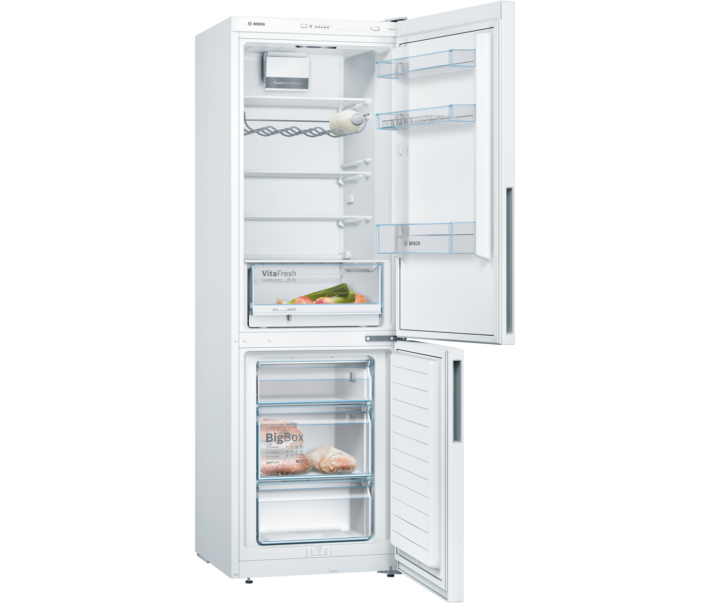 Bosch KGV36VWEAS Fritstående kølefryseskab