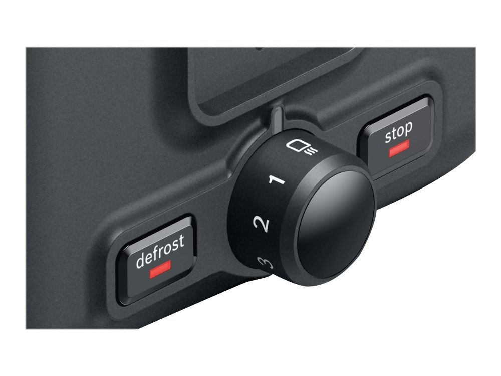 Bosch TAT3P424EN Kompakt brødrister, DesignLine, rustfrit stål rød