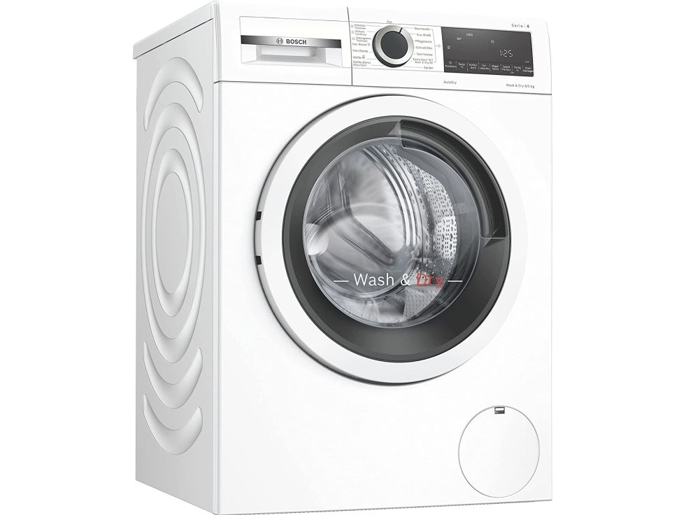 Bosch Serie | 4 WNA13470 - Vaske-/ tørremaskine - Niche - bredde: 60 cm - højde: 85 cm - frontbetjening - 63 liter - 8 kg - 1400 rpm - hvid