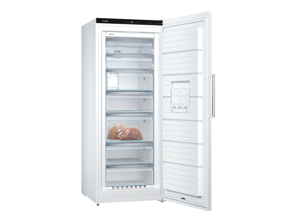 Bosch Serie | 6 GSN54AWCV - Fryser - stående - bredde: 70 cm - dybde: 78 cm - højde: 176 cm - 328 liter - Klasse C - hvid