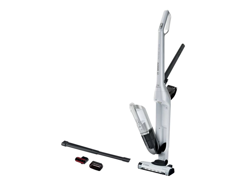 Bosch Flexxo BBH3ALL28 - Støvsuger - pind/håndholdt (2-i-1) - uden pose - ledningsfri - hvid metallisk billede 1