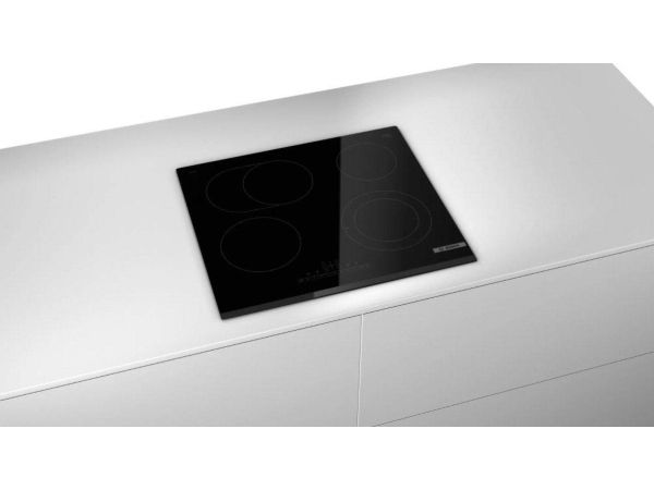 Bosch Serie 6 PKN631FP2E, Sort, Indbygget, Keramisk, Keramisk, 4 zone(s), 4 zone(s)