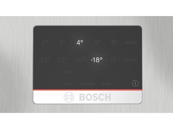 Bosch Serie 4 KGN367LDF, 321 L, SN-T, 9,5 kg/24t, D, Frisk zone, aflukke, Rustfrit stål