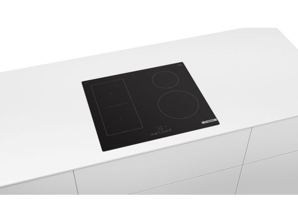 Bosch Serie 4 PVS61RBB5E, Sort, Indbygget, 60 cm, Zone induktionskogeplade, Keramisk, 4 zone(s) billede 3