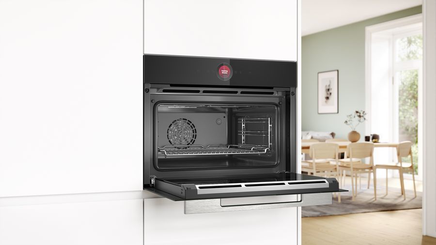 Bosch Serie 8 CBG7341B1, Lille, Elektrisk ovn, 47 L, 47 L, 30 - 300 °C, Pap billede 4