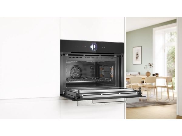 Bosch Serie 8 CMG7761B1, 300 °C, 900 W, 30 °C, Indbygget, Sort, Berøring