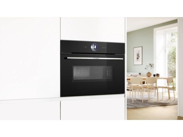 Bosch Serie 8 CMG7761B1, 300 °C, 900 W, 30 °C, Indbygget, Sort, Berøring