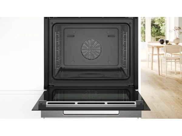 Bosch Serie 8 HSG7584B1, Medium, Elektrisk ovn, 71 L, 71 L, 30 - 250 °C, Hydrolytisk