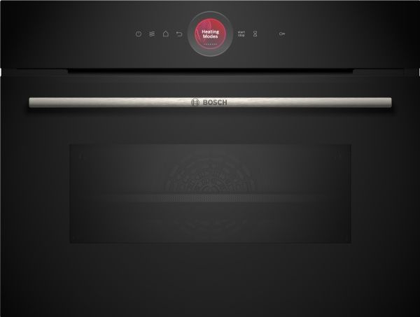 Bosch Serie | 8 CMG7241B1S - Kombinationsovn - til indbygning - Wi-Fi - niche - bredde: 56 cm - dybde: 55 cm - højde: 45 cm - med selv-rengøring - sort billede 2