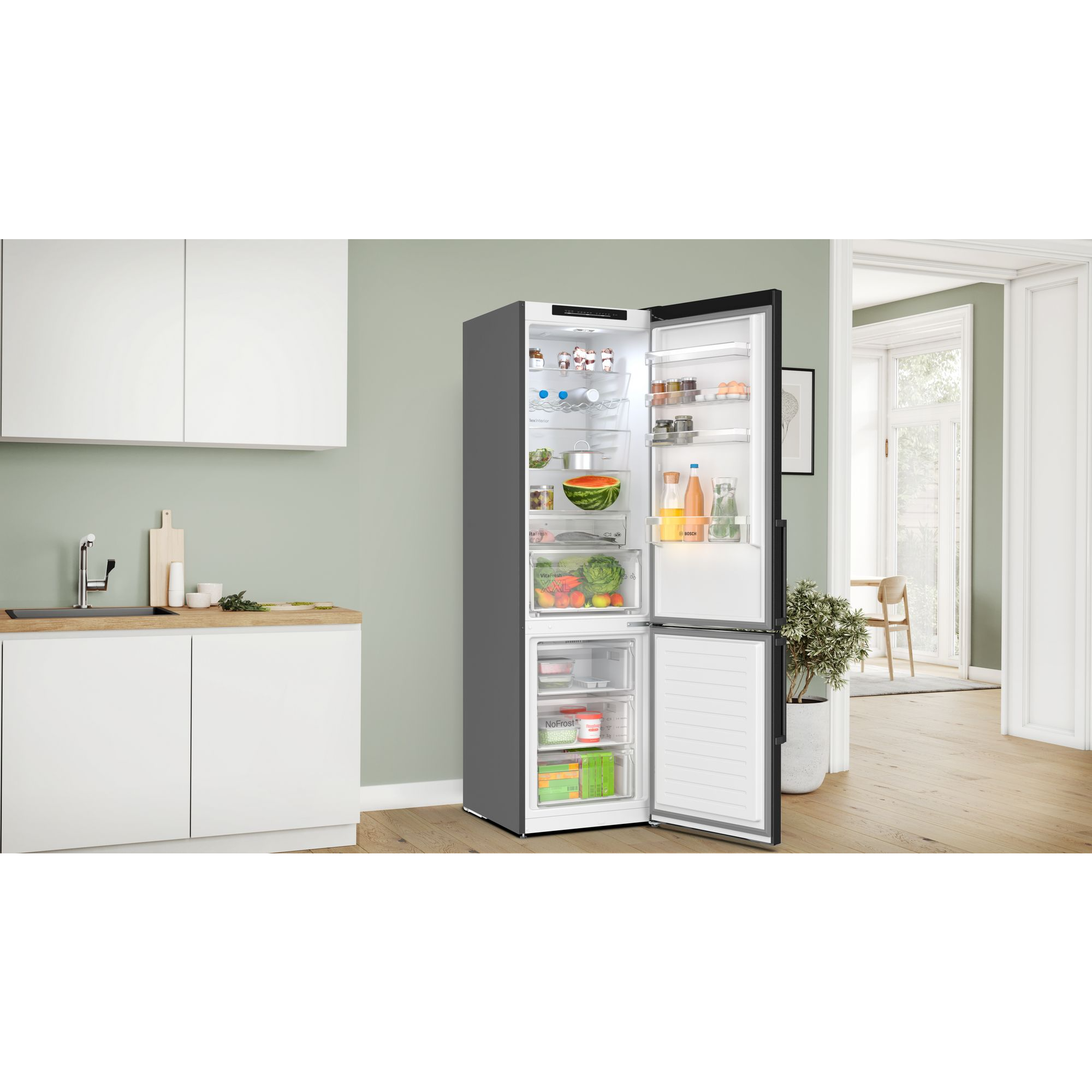 Bosch KGN39VXCT Fritstående kølefryseskab billede 1