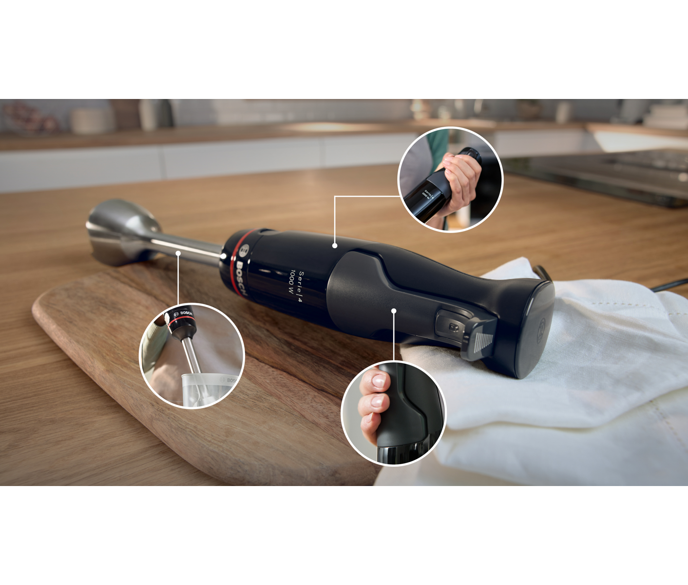Bosch Serie 4, Stavblender MSM4B610 1000 W Stavblender billede 7