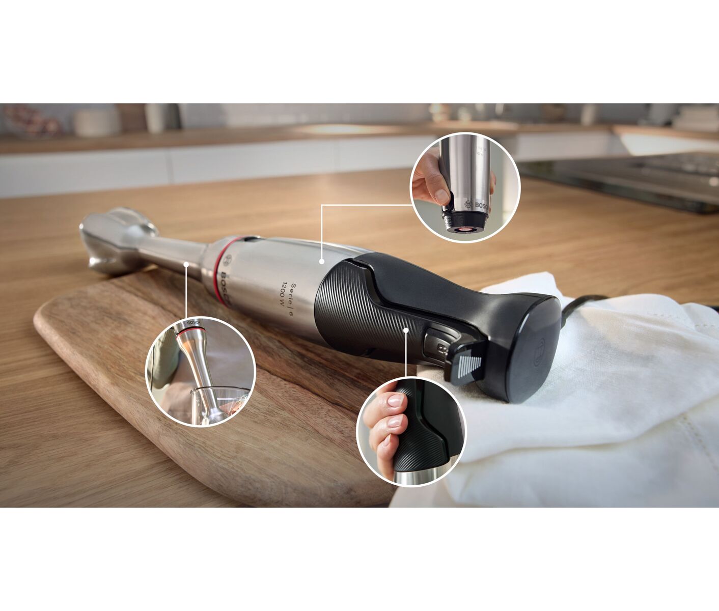 Bosch Serie 6, Stavblender MSM6M810 1200 W billede 3