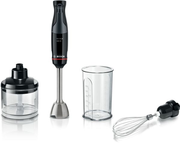 Bosch Serie 4 MSM4B621, Nedsænkning blender, 0,6 L, Knusning af is, 1,4 m, 1000 W, Anthracit, Transparent billede 1