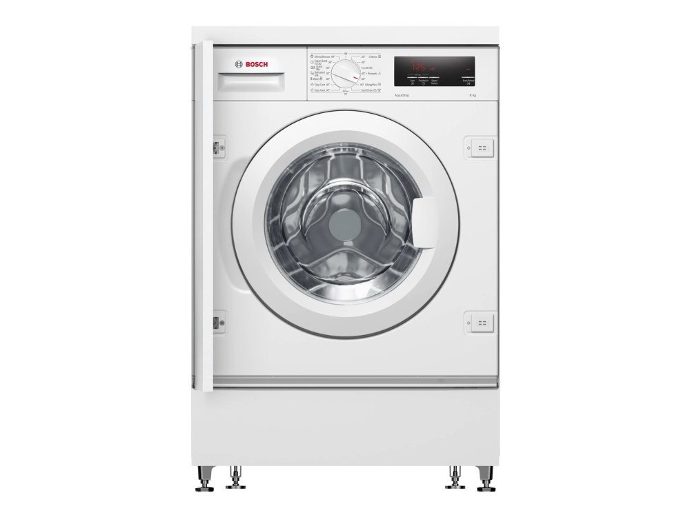 Bosch Serie | 6 WIW24342EU - Vaskemaskine - indbygget - Niche - bredde: 60 cm - dybde: 58 cm - højde: 82 cm - frontbetjening - 8 kg - 1200 rpm - hvid