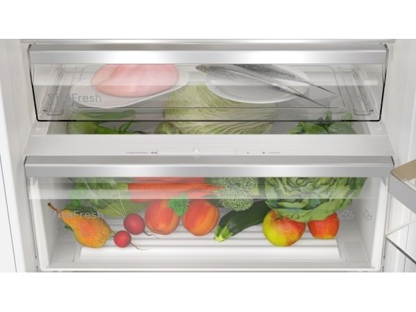 Bosch Serie 4 KBN96VFE0 køle-/fryseskab Indbygget 383 L E Hvid billede 3