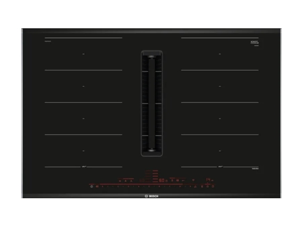 Bosch Serie 8 PXX875D57E, Sort, Indbygget, 80 cm, Zone induktionskogeplade, Keramisk, 4 zone(s)