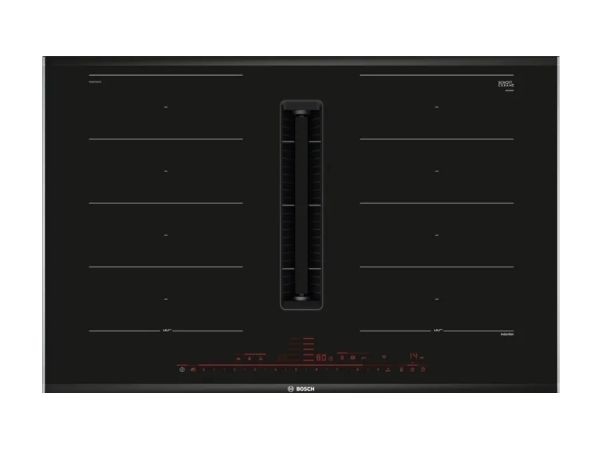 Bosch Serie 8 PXX875D57E, Sort, Indbygget, 80 cm, Zone induktionskogeplade, Keramisk, 4 zone(s)