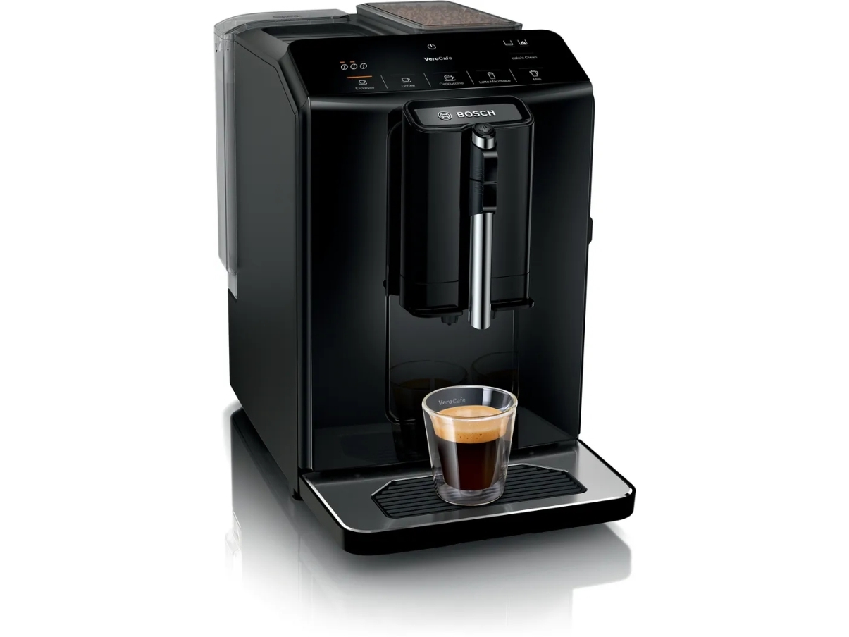 Bosch Serie 2 TIE20109, Espressomaskine, 1,4 L, Kaffebønner, Indbygget kværn, 1300 W, Sort