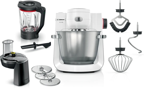 Bosch Serie 6 MUMS6EW22, 5,5 L, Hvid, Dreje, 3,5 kg, 3,5 kg, 1,1 m