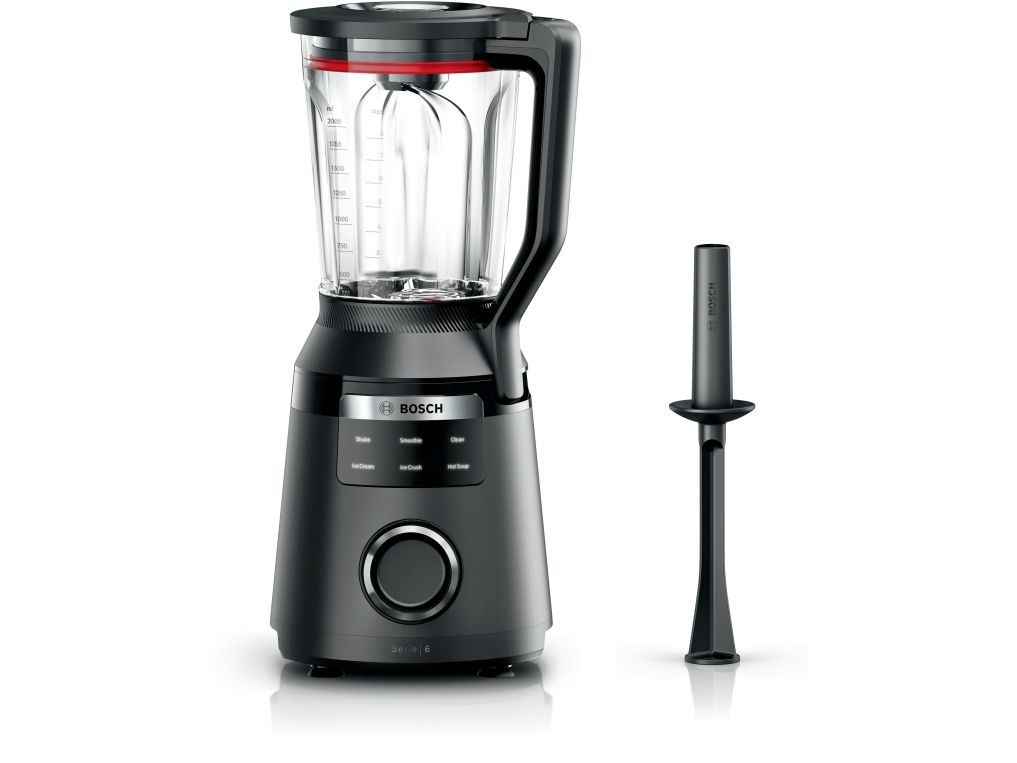 Bosch Serie 6 MMB6652B, Bordplade blender, 2 L, Knusning af is, 1 m, 1800 W, Sort billede 1