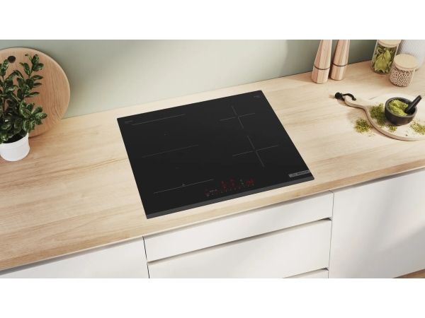 Bosch Serie 6 PVS63KHC1E, Sort, Indbygget, 59.2 cm, Zone induktionskogeplade, Keramisk, 4 zone(s)