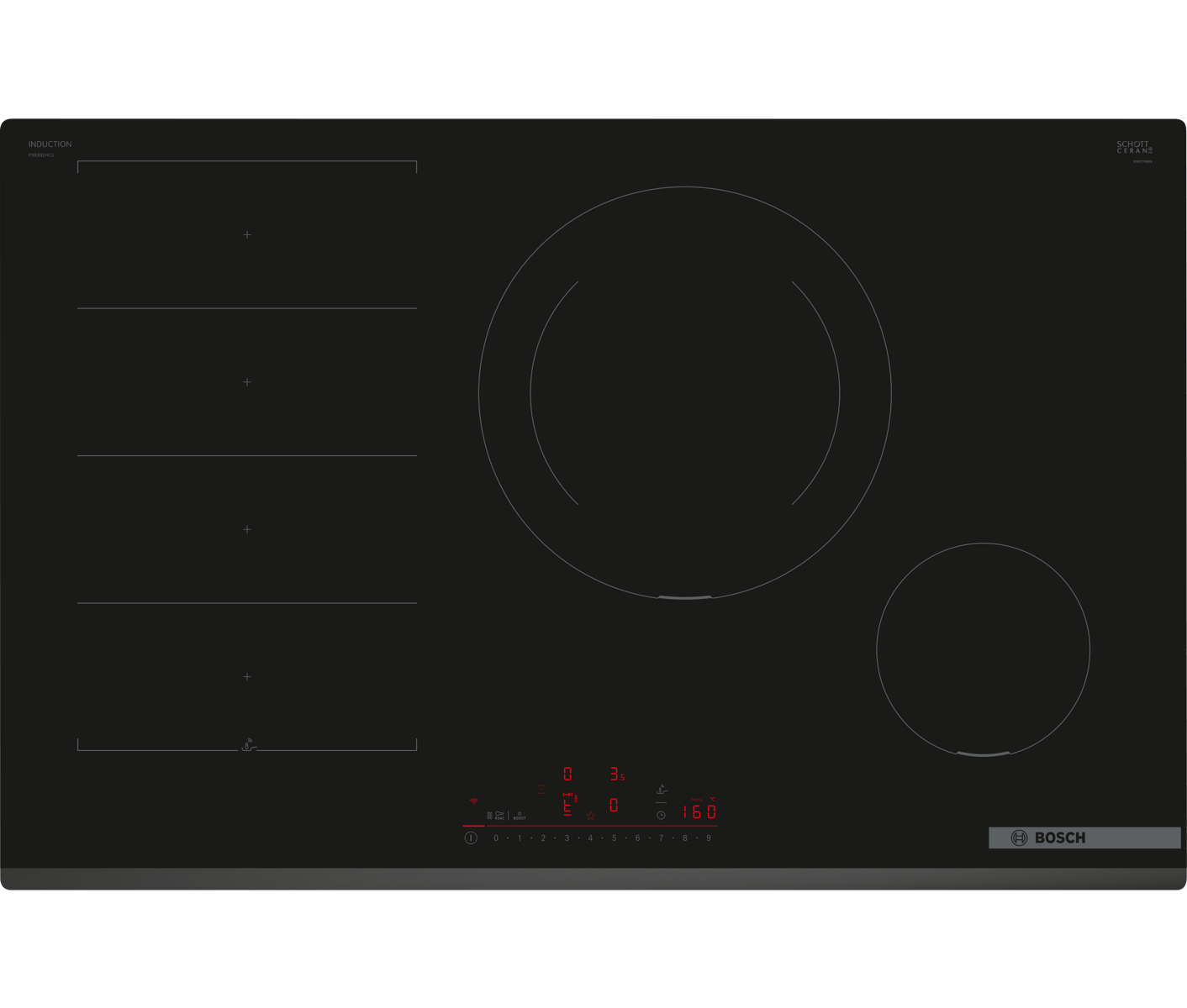 Bosch PXE831HC1E Induktionskogeplade