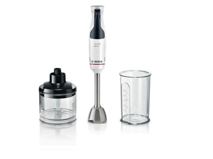 Bosch Serie 4 MSM4W420, Nedsænkning blender, 0,6 L, 1,4 m, 800 W, Sort, Transparent, Hvid billede 1