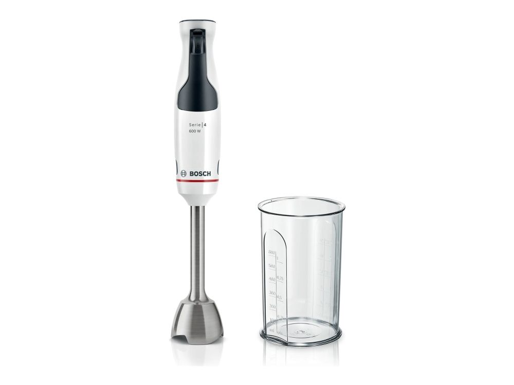Bosch Serie | 4 ErgoMaster MSM4W210 - Stavblender - 600 W - hvid