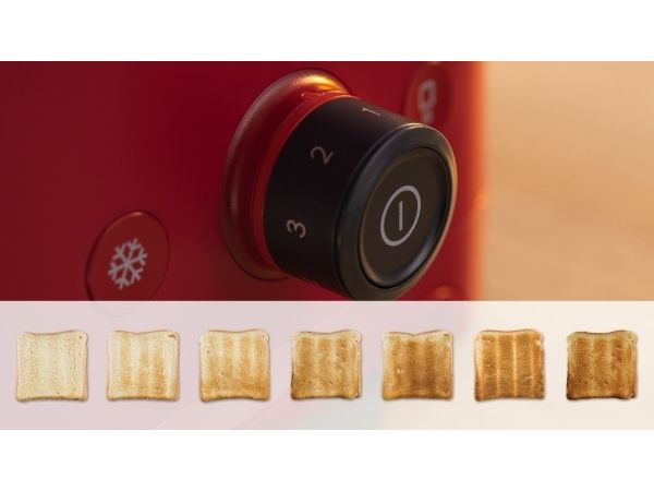 Bosch MyMoment TAT3M124 - Brødrister - 2 skive - 2 Holdere - dyb rød