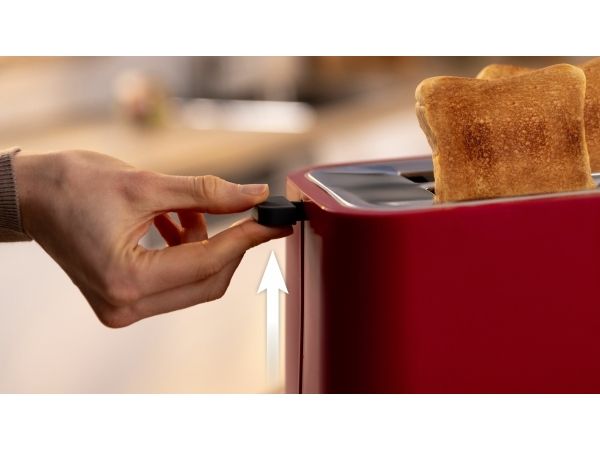 Bosch MyMoment TAT3M124 - Brødrister - 2 skive - 2 Holdere - dyb rød