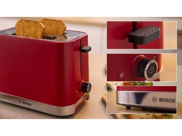 Bosch TAT4M224 Brødrister 2 skive(r) 950 W Rød (TAT4M224) billede 3
