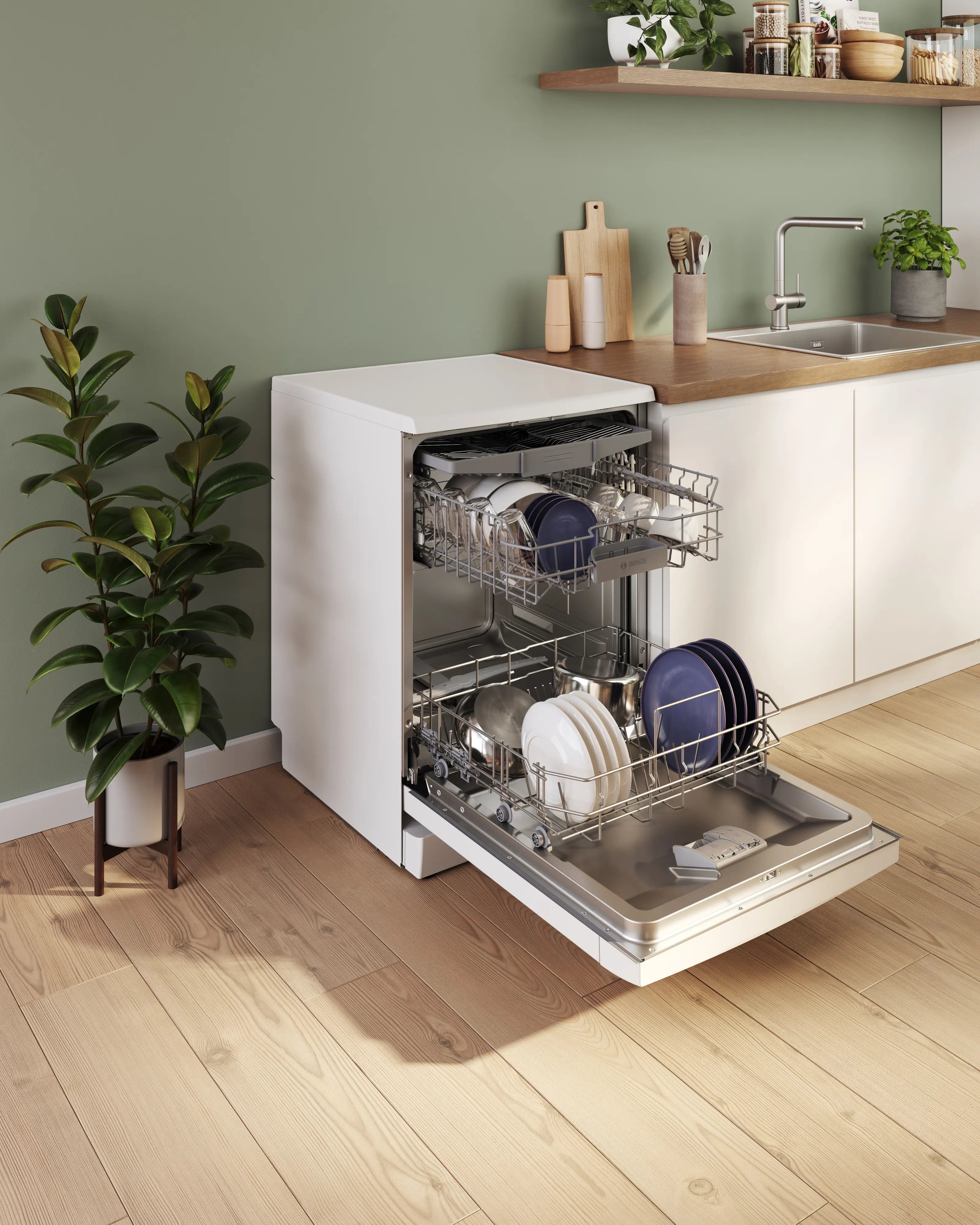 Bosch SMS4EMW06E Fritstående opvaskemaskine