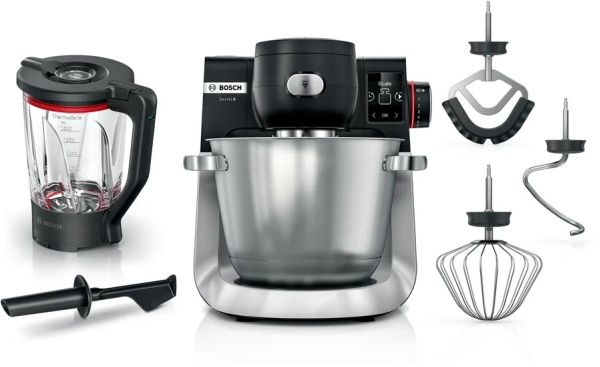 Bosch Serie 6 MUMS6ZS17, 5,5 L, Sort, Rustfrit stål, Dreje, 3,5 kg, 3,5 kg, 1,1 m