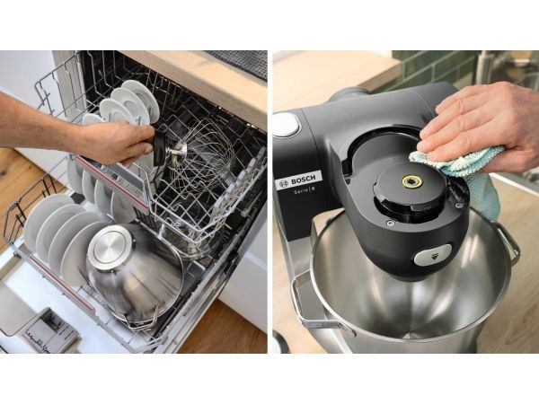 Bosch MUMS6ZS34 Serie 6, Køkke Nmaskine Med Vægt, 1600 W, Sor Røremaskine
