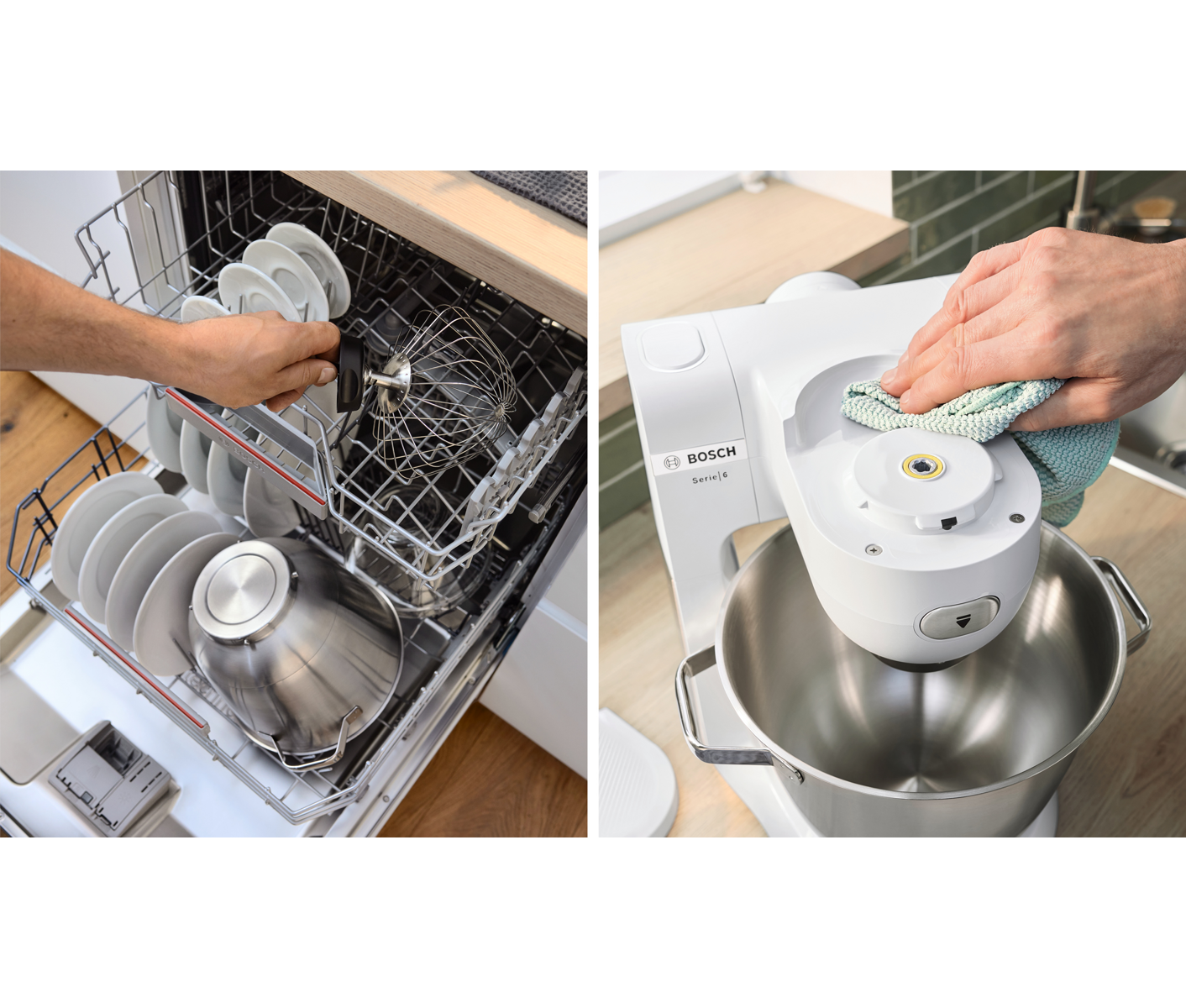 Bosch MUMS6EW18 Serie 6, Køkke Nmaskine, 1600 W, Hvid, Børste Røremaskine