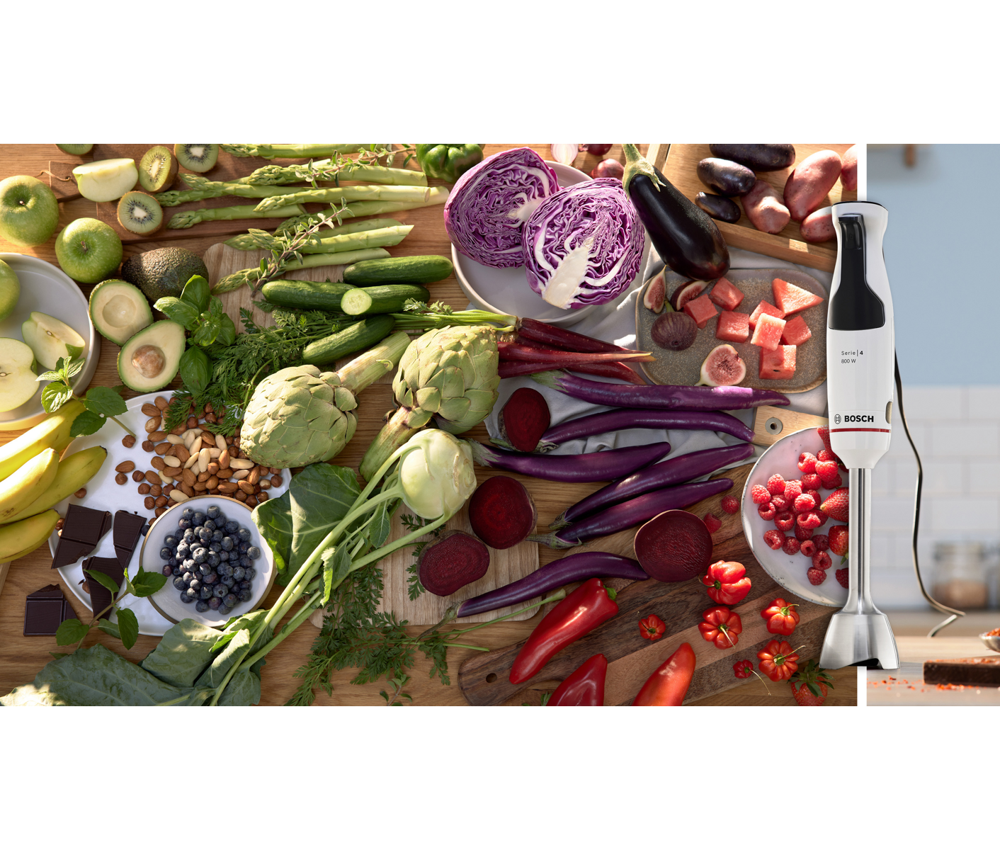 Bosch Serie 4, Stavblender MSM4W422 800 W billede 2