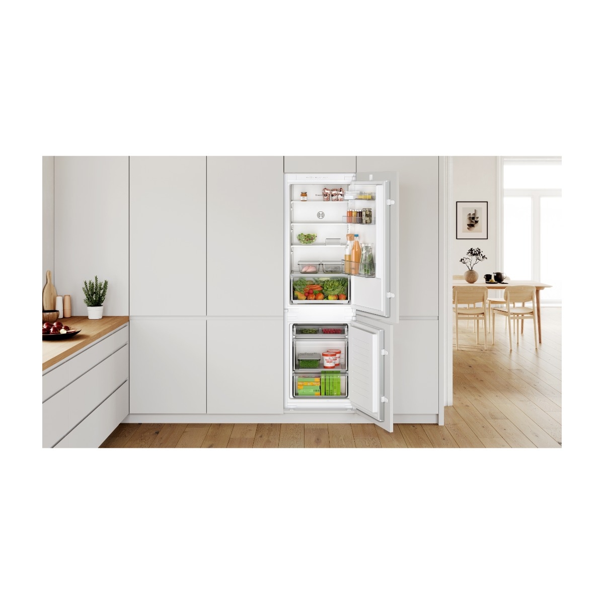 Bosch KIV865SE0 Integrerbart kølefryseskab