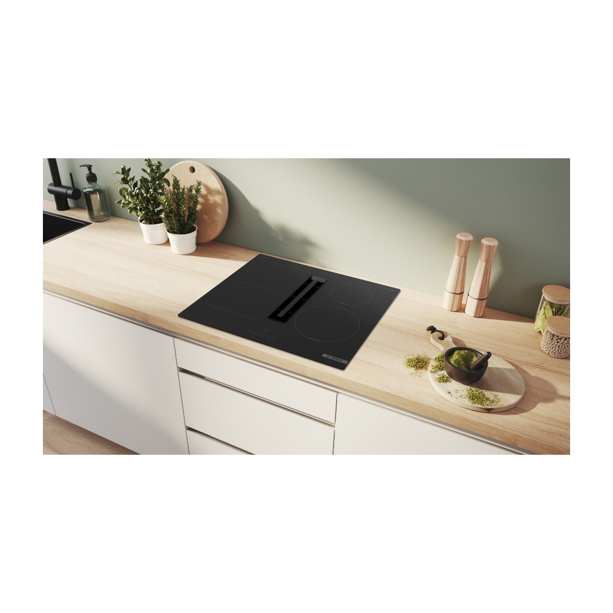 Bosch Serie 4 PVS611B16E induktionskogeplade med integreret emhætte