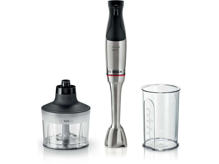 Bosch Serie 6 MSM6M830, Nedsænkning blender, 0,5 L, 1,4 m, 1200 W, Sort, Rustfrit stål billede 1