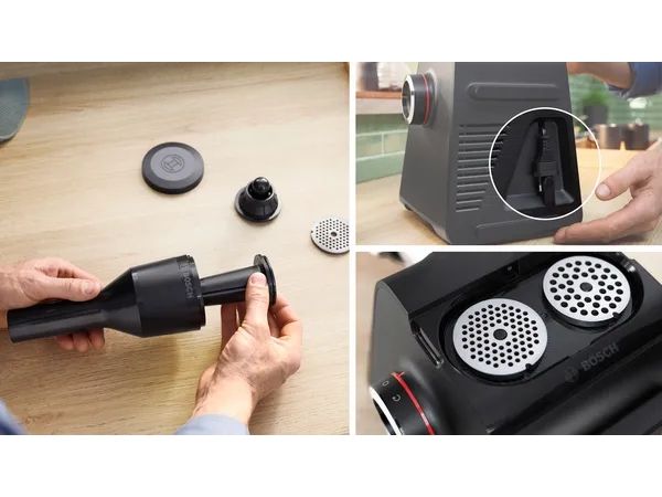 Bosch Serie 6 MFWS650B, 500 W, Sort, Sølv, 3,5 kg/min, 1 m, Metal, Plast, 2100 W