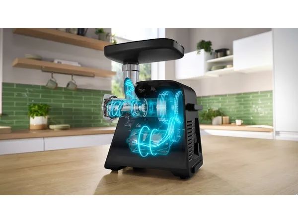 Bosch Serie 6 MFWS650B, 500 W, Sort, Sølv, 3,5 kg/min, 1 m, Metal, Plast, 2100 W
