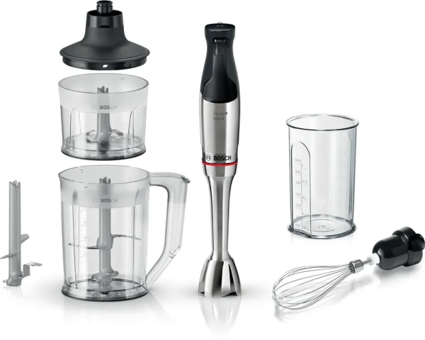 Bosch Serie 6 MSM6M852, 1,3 L, Knusning af is, 1,4 m, 1200 W, Sort, Rustfrit stål