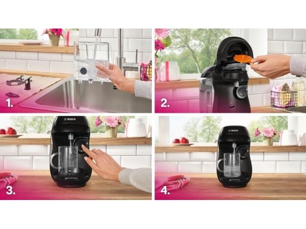 Bosch Tassimo Happy TAS102E, Kapsel kaffemaskine, 0,7 L, Kaffekapsel, 1400 W, Sort billede 4