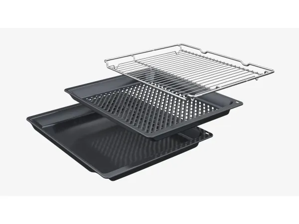 Bosch Serie | 4 HBA272BB3 - Ovn - til indbygning - niche - bredde: 56 cm - dybde: 55 cm - højde: 58.5 cm - med selv-rengøring - Klasse A+ - sort billede 3